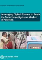 Leveraging Digital Finance to Scale the Solar Home Systems Market in Pakistan