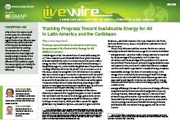 Tracking Progress Toward Sustainable Energy for All in Latin America and the Caribbean Tracking Progress Toward Sustainable Energy for All in Latin America and the Caribbean