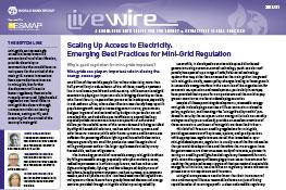 Scaling Up Access to Electricity : Emerging Best Practices for Mini-Grid Regulation Scaling Up Access to Electricity : Emerging Best Practices for Mini-Grid Regulation