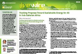 Tracking Progress Toward Sustainable Energy for All in Sub-Saharan Africa Tracking Progress Toward Sustainable Energy for All in Sub-Saharan Africa